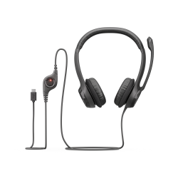 Audífono y micrófono LOGITECH H390 negro